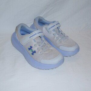 Under Armour Girls Purple Gray Tennis Shoes Sneakers Sz 12